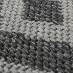 Recycled Cotton Geometric Rug - Grey - 160x230cm -Home Furnishing Series Store 14015872 5915006092018599