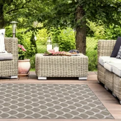 Relay Recycled Indoor/Outdoor Rug - Dark Natural - 120x170cm -Home Furnishing Series Store 14015916 1125006092198536