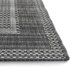 Denver Border Indoor/Outdoor Rug - Grey - 120x170cm -Home Furnishing Series Store 14016077 1975006094117519