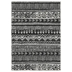 Duo Weave Indoor/Outdoor Rug - Tribal Black - 160x230cm -Home Furnishing Series Store 14016667 1015003718664650
