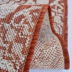 Indoor Outdoor Tile Rug - Terracotta - 133x190cm -Home Furnishing Series Store 14758871 1775053511068935